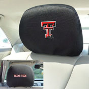 Texas Tech Red Raiders Embroidered Head Rest Cover Set - 2 Pieces, 12598