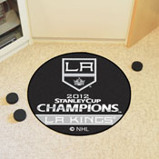 Los Angeles Kings Hockey Puck Rug - 27in. Diameter, 2012 NHL Stanley Cup Champions, 12667
