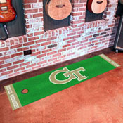Georgia Tech Yellow Jackets Putting Green Mat - 1.5ft. x 6ft., GT, 12811