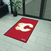 Calgary Flames High-Traffic Mat with Durable Rubber Backing, AGS-12838