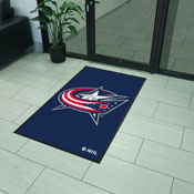Columbus Blue Jackets High-Traffic Mat with Durable Rubber Backing, AGS-12846