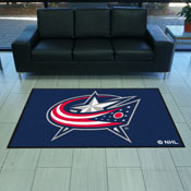 Columbus Blue Jackets High-Traffic Mat with Durable Rubber Backing, AGS-12846