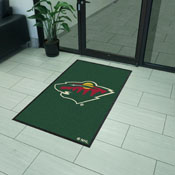 Minnesota Wild High-Traffic Mat with Durable Rubber Backing, AGS-12858