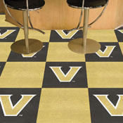 Vanderbilt Commodores Team Carpet Tiles - 45 Sq Ft., 13330