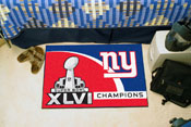 New York Giants Starter Mat Accent Rug - 19in. x 30in., 2012 Super Bowl XLVI Champions, 13388