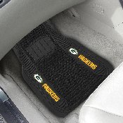 Green Bay Packers 2 Piece Deluxe Car Mat Set - Oval G Primary Logo & Wordmark, 13498