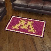 Minnesota Golden Gophers 3ft. x 5ft. Plush Area Rug, 13528
