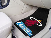 Miami Heat 2012 NBA Champions Front Carpet Car Mat Set - 2 Pieces, 13774