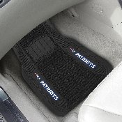 New England Patriots 2 Piece Deluxe Car Mat Set - Patriot Head Primary Logo & Wordmark, 13787