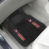 San Francisco 49ers 2 Piece Deluxe Car Mat Set - Oval SF Primary Logo & Wordmark, 13793