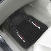 Atlanta Falcons 2 Piece Deluxe Car Mat Set - Falcon Primary Logo & Wordmark, 13798