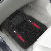 Kansas City Chiefs 2 Piece Deluxe Car Mat Set - KC Arrow Primary Logo & Wordmark, 13799
