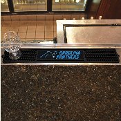 Carolina Panthers Bar Drink Mat - 3.25in. x 24in. - Panther Head Primary Logo & Wordmark, 13980