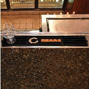 Chicago Bears Bar Drink Mat - 3.25in. x 24in. - C Primary Logo & Wordmark, 13981