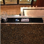 New York Giants Bar Drink Mat - 3.25in. x 24in. - Giants Helmet Logo & Wordmark, 14002