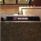 Wisconsin Badgers Bar Drink Mat - 3.25in. x 24in., 14027
