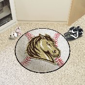 Southwest Minnesota State Mustangs Baseball Rug - 27in. Diameter, 14084