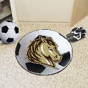 Southwest Minnesota State Mustangs Soccer Ball Rug - 27in. Diameter, 14085