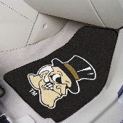 Wake Forest Demon Deacons Front Carpet Car Mat Set - 2 Pieces, Demon Deacon Logo, 14128