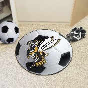 Montana State Billings Yellow Jackets Soccer Ball Rug - 27in. Diameter, 14156
