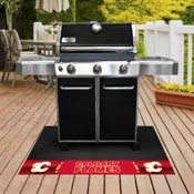 Calgary Flames Vinyl Grill Mat - 26in. x 42in., 14228