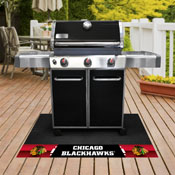 Chicago Blackhawks Vinyl Grill Mat - 26in. x 42in., 14230