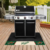 Minnesota Wild Vinyl Grill Mat - 26in. x 42in., 14238