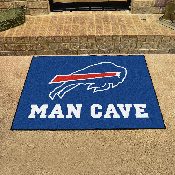 Buffalo Bills Man Cave All-Star Rug - 34 in. x 42.5 in. - Buffalo Primary Logo, 14272