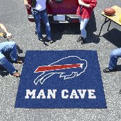 Buffalo Bills Man Cave Tailgater Rug - 5ft. x 6ft. - Buffalo Primary Logo, 14275