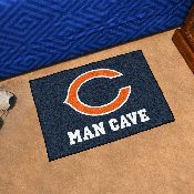 Chicago Bears Man Cave Starter Mat Accent Rug - 19in. x 30in. - C Primary Logo, 14281