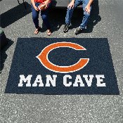 Chicago Bears Man Cave Ulti-Mat Rug - 5ft. x 8ft. - C Primary Logo, 14282