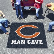 Chicago Bears Man Cave Tailgater Rug - 5ft. x 6ft. - C Primary Logo, 14283