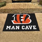 Cincinnati Bengals Man Cave All-Star Rug - 34 in. x 42.5 in., 14284