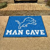 Detroit Lions Man Cave All-Star Rug - 34 in. x 42.5 in., 14300