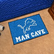 Detroit Lions Man Cave Starter Mat Accent Rug - 19in. x 30in. - Lion Primary Logo, 14301