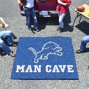 Detroit Lions Man Cave Tailgater Rug - 5ft. x 6ft. - Lion Primary Logo, 14303