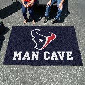 Houston Texans Man Cave Ulti-Mat Rug - 5ft. x 8ft. - Bull Head Primary Logo, 14310