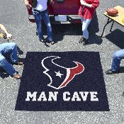 Houston Texans Man Cave Tailgater Rug - 5ft. x 6ft. - Bull Head Primary Logo, 14311