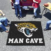 Jacksonville Jaguars Man Cave Tailgater Rug - 5ft. x 6ft. - Jaguar Head Primary Logo, 14319