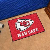 Kansas City Chiefs Man Cave Starter Mat Accent Rug - 19in. x 30in. - KC Arrow Primary Logo, 14321
