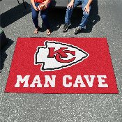 Kansas City Chiefs Man Cave Ulti-Mat Rug - 5ft. x 8ft. - KC Arrow Primary Logo, 14322