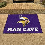 Minnesota Vikings Man Cave All-Star Rug - 34 in. x 42.5 in., 14328