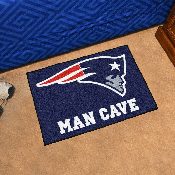 New England Patriots Man Cave Starter Mat Accent Rug - 19in. x 30in. - Patriot Head Primary Logo, 14333