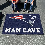 New England Patriots Man Cave Ulti-Mat Rug - 5ft. x 8ft. - Patriot Head Primary Logo, 14334