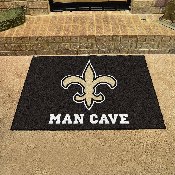 New Orleans Saints Man Cave All-Star Rug - 34 in. x 42.5 in., 14336