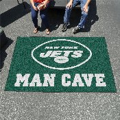 New York Jets Man Cave Ulti-Mat Rug - 5ft. x 8ft. - Oval Jets Primary Logo, 14346
