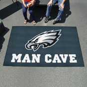 Philadelphia Eagles Eagles Man Cave Ulti-Mat Rug - 5ft. x 8ft. - Eagle Head Primary Logo, 14354