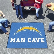 Los Angeles Chargers Man Cave Tailgater Rug - 5ft. x 6ft. - Bolt Primary Logo, 14363