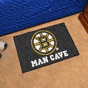Boston Bruins Man Cave Starter Mat Accent Rug - 19in. x 30in., 14394
