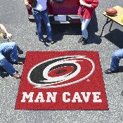 Carolina Hurricanes Man Cave Tailgater Rug - 5ft. x 6ft., 14408